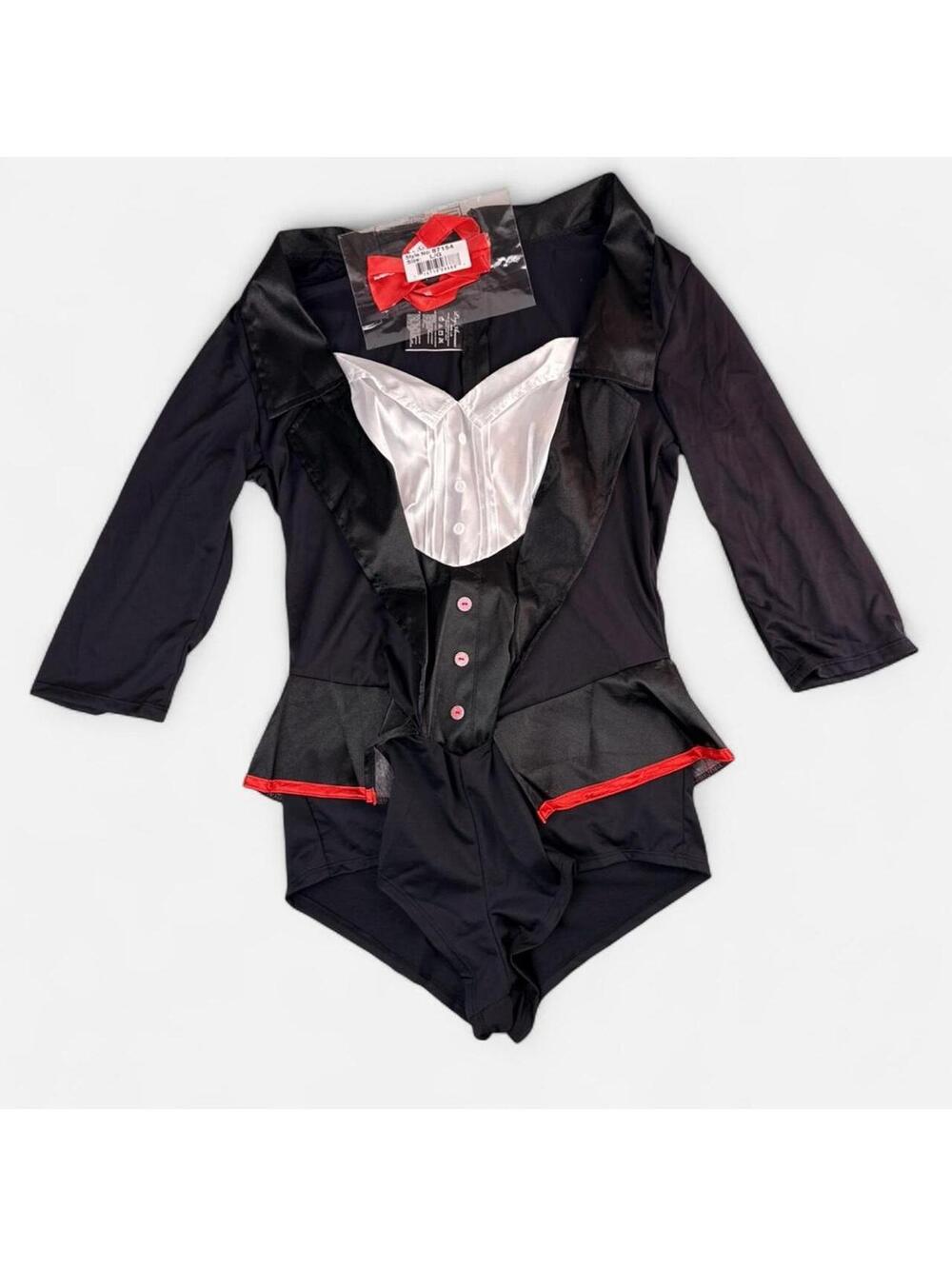 Leg Avenue Tuxedo Tailcoat Costume Set in Black